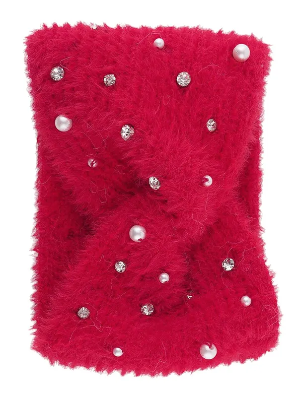 Red_Woolen_Earwarmer_For_Girls