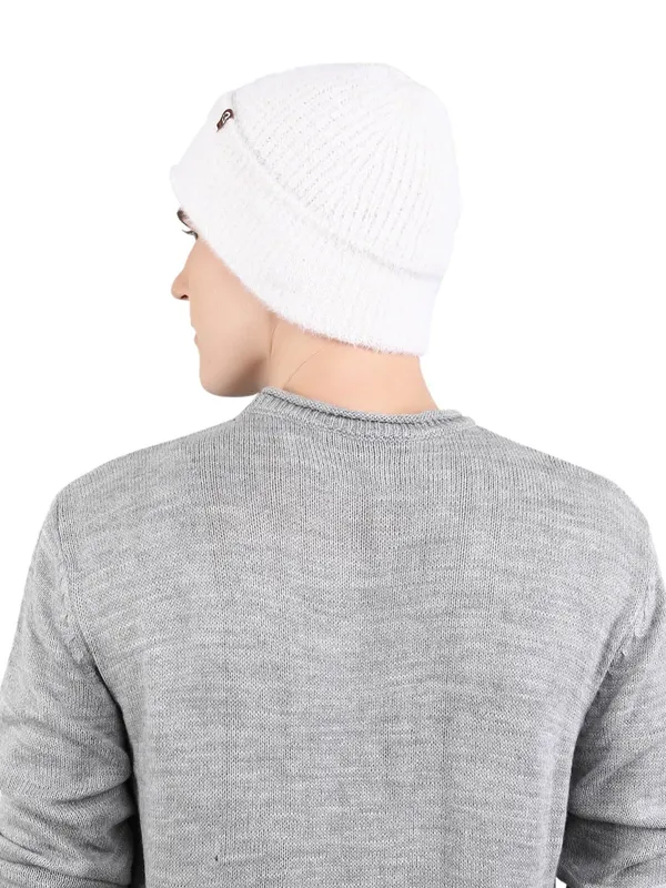White_Woolen_Cap_For_Unisex