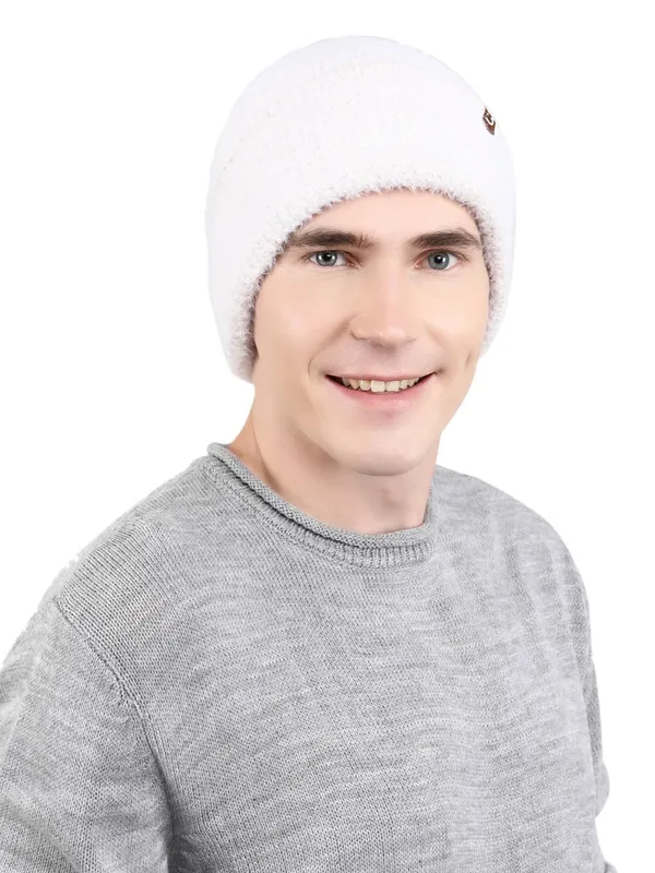 White_Woolen_Cap_For_Unisex