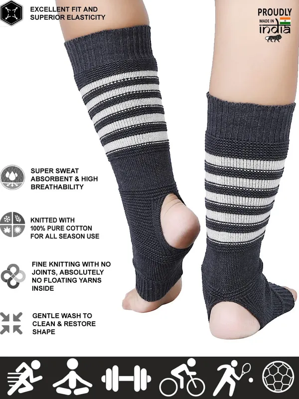 Grey_Cotton_Woolen_Socks_For_Women