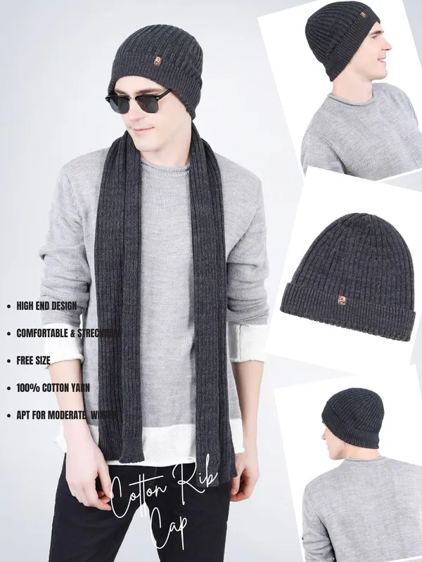Grey_Woolen_Cap_For_Unisex