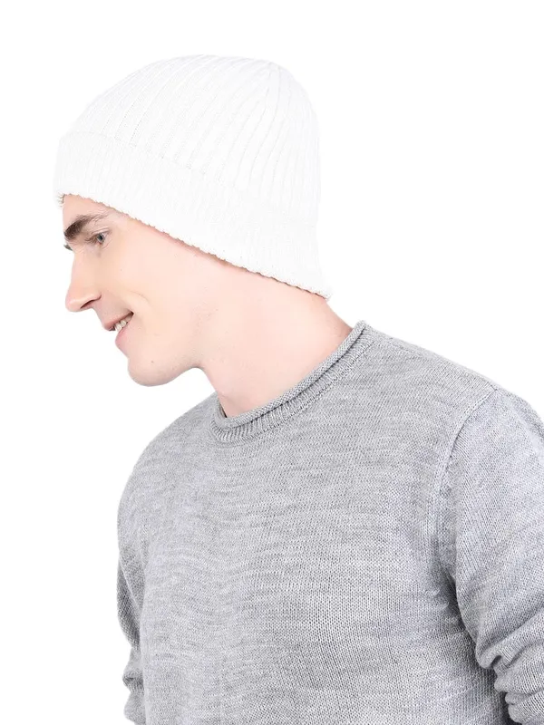 White_Woolen_Cap_For_Unisex