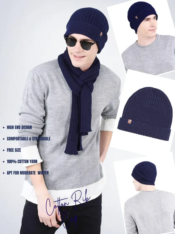 Navy_Blue_Woolen_Cap_For_Unisex