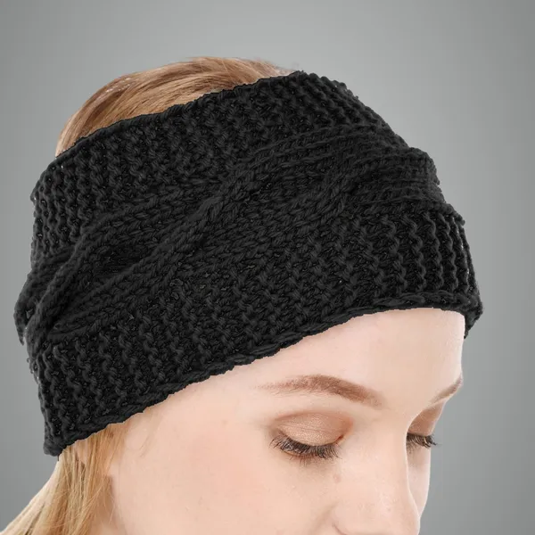 Black_Woolen_Earwarmer_For_Women