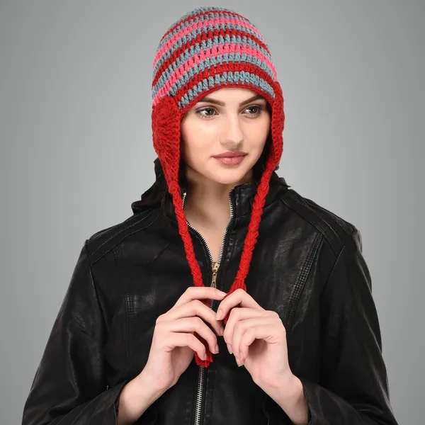 Multicolor_Woolen_Cap_For_Women