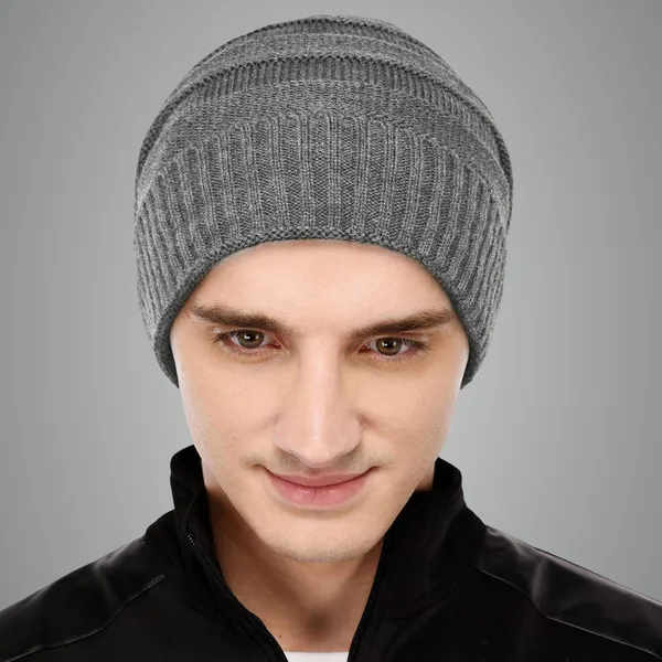 Grey_Woolen_Cap_For_Men