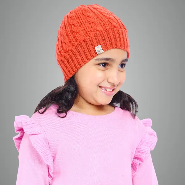 Orange_Woolen_Cap_For_Unisex_Child