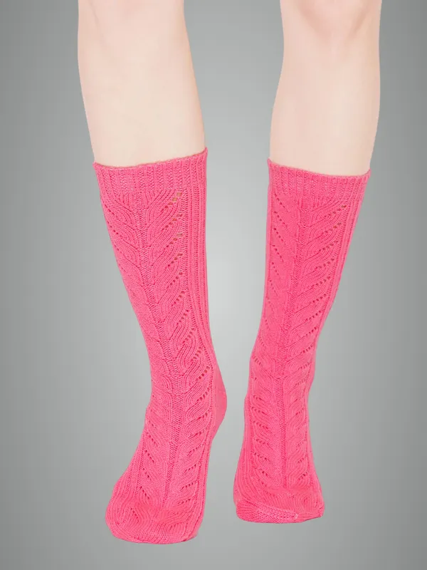 Pink_Woolen_Socks_For_Women