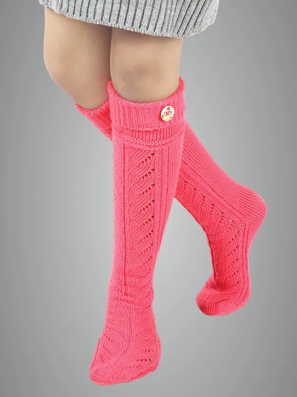 Pink_Woolen_Socks_For_Girls