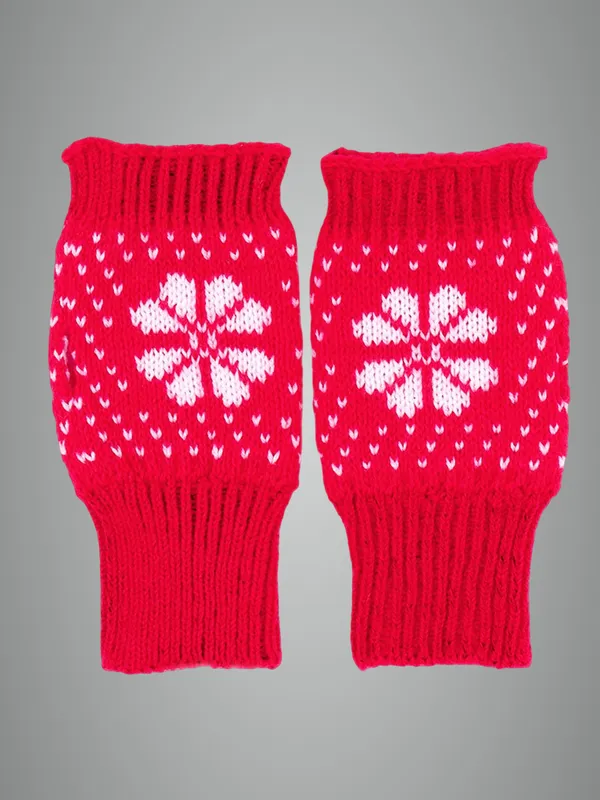 Red_Woolen_Gloves_For_Unisex_Child