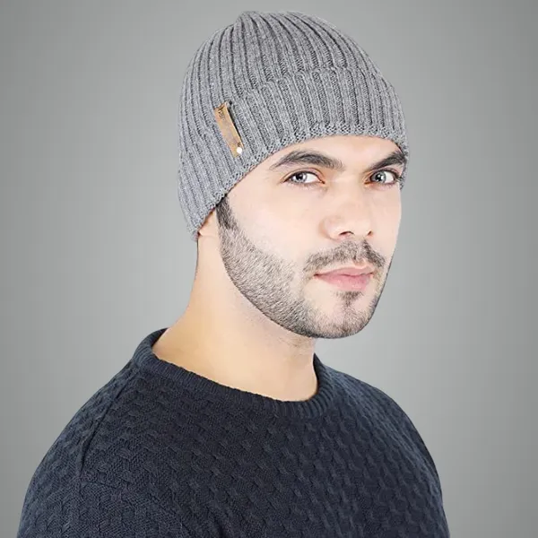 Grey_Woolen_Cap_For_Men