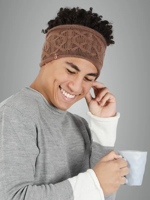 Brown_Woolen_Earwarmer_For_Men