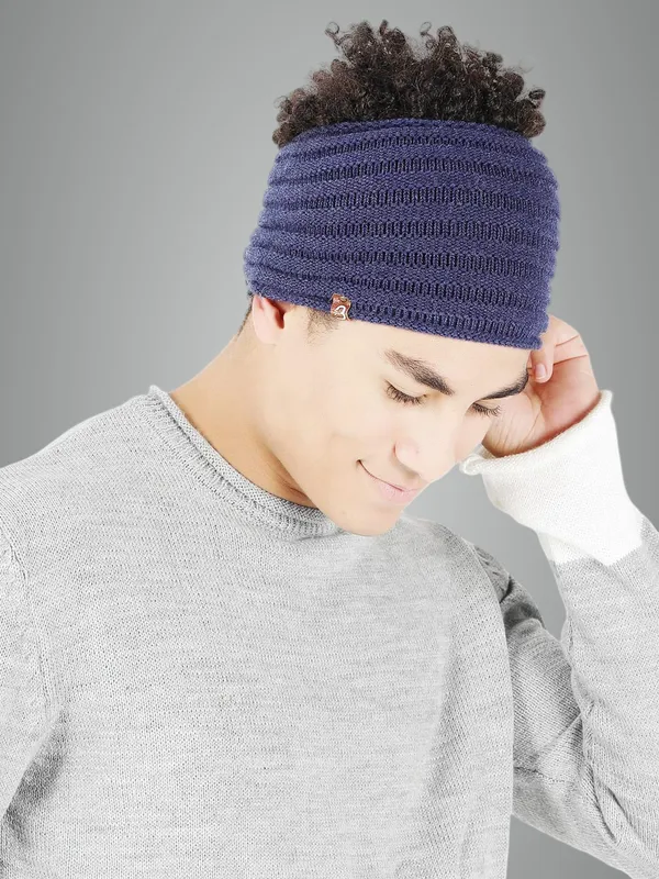 Blue_Woolen_Earwarmer_For_Men