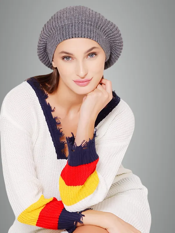 Grey_Woolen_Cap_For_Women