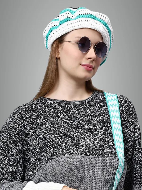 Turquoise_Woolen_Beret_For_Women