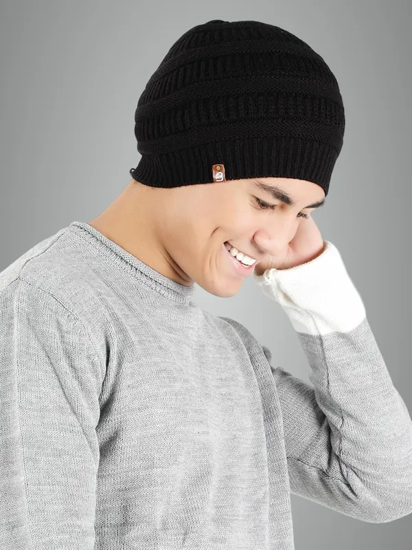 Black_Woolen_Slouchy_For_Unisex