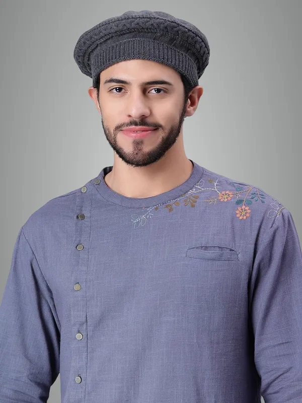 Grey_Woolen_Cap_For_Unisex