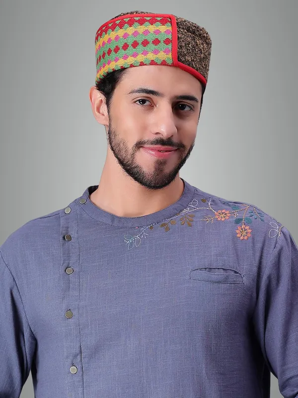 Multicolour_Woolen_Cap_For_Unisex