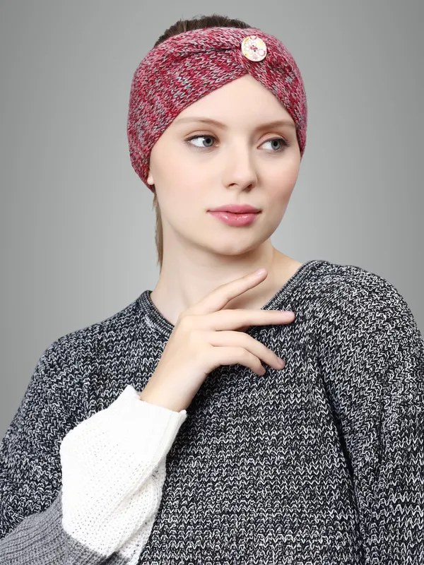 Maroon_Woolen_Earwarmer_For_Women