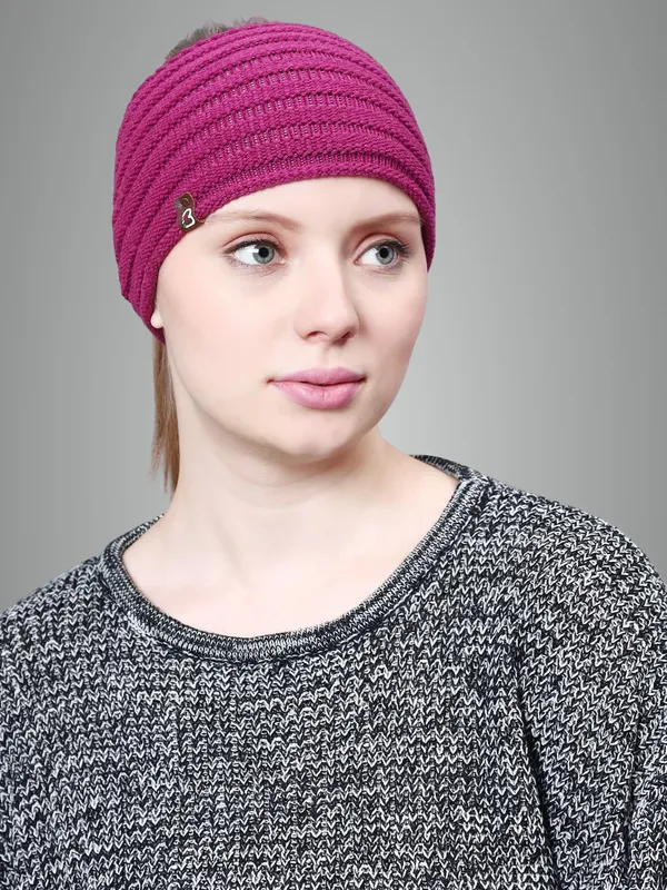 Pink_Woolen_Earwarmer_For_Women