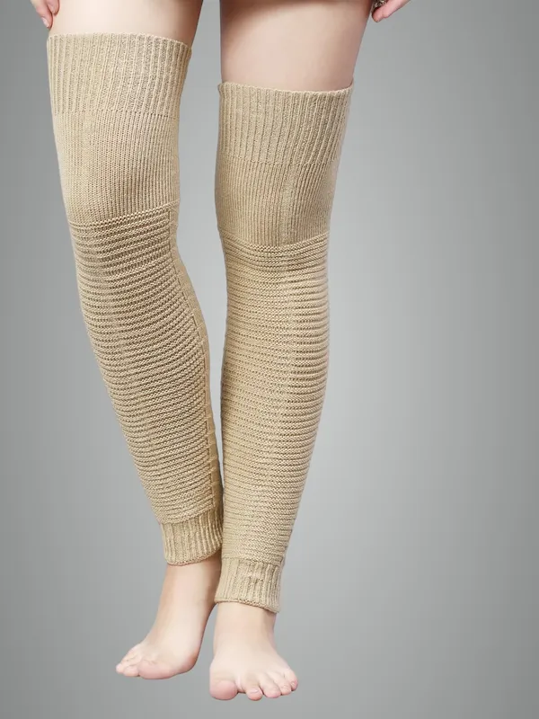 Beige_Woolen_Stocking_For_Women