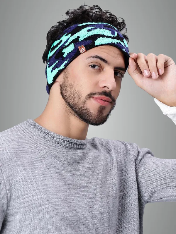 Blue_Woolen_Earwarmer_For_Men