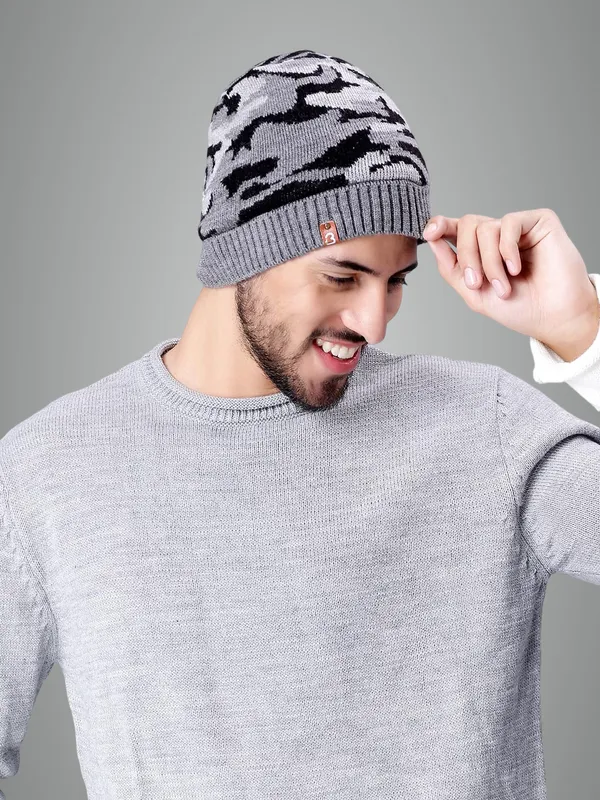 Armygrey_Woolen_Cap_For_Men