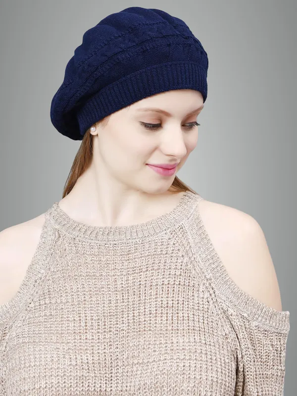 Blue_Woolen_Cap_For_Women