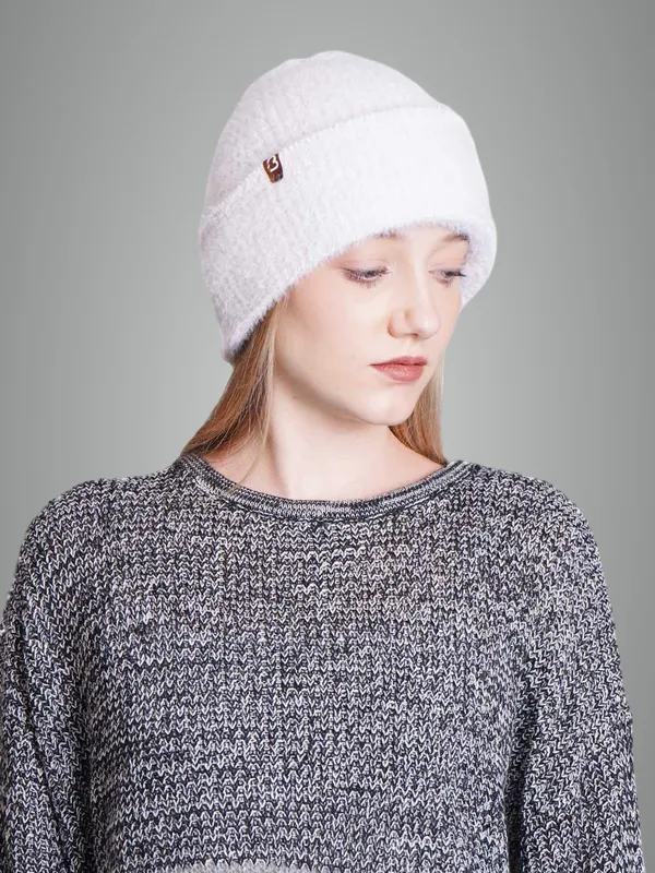 White_Woolen_Cap_For_Unisex