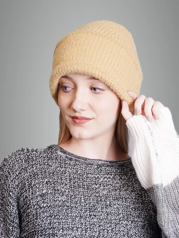 Yellow_Woolen_Cap_For_Unisex