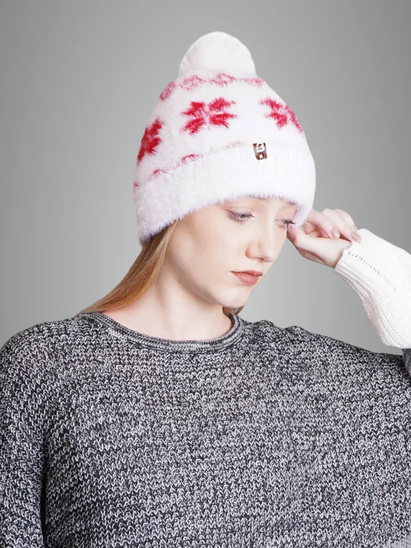 White_Woolen_Cap_For_Unisex