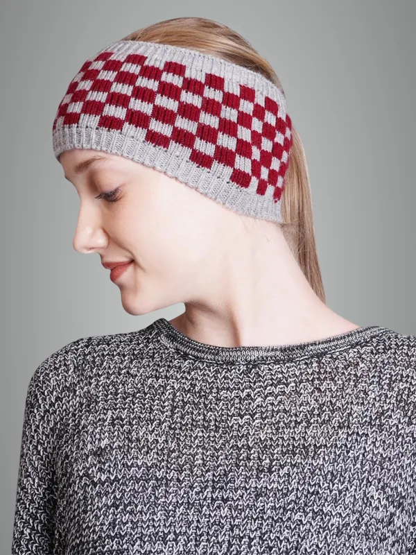 Grey_&_Red_Woolen_Earwarmer_For_Unisex