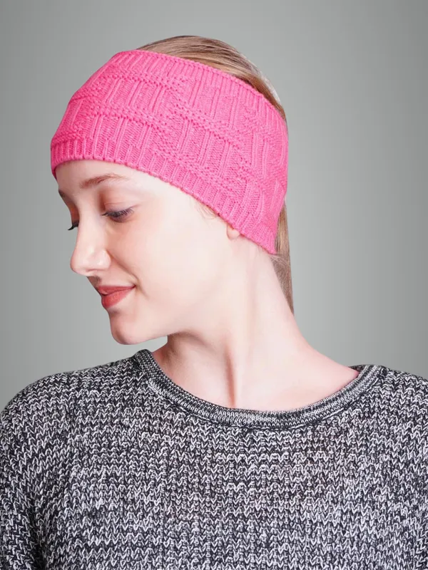 Pink_Woolen_Earwarmer_For_Unisex