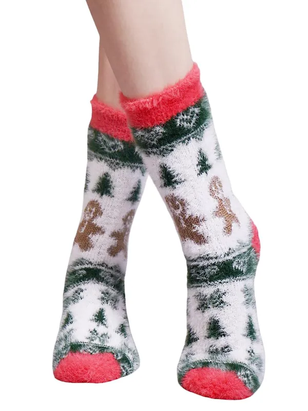 Women_Wool_Socks_Winter_christmas_design_fur_Vintage_Warm_Soft_Thick_Knit_Woolen_Socks