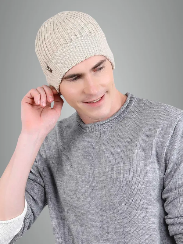 Beige_Woolen_Cap_For_Unisex