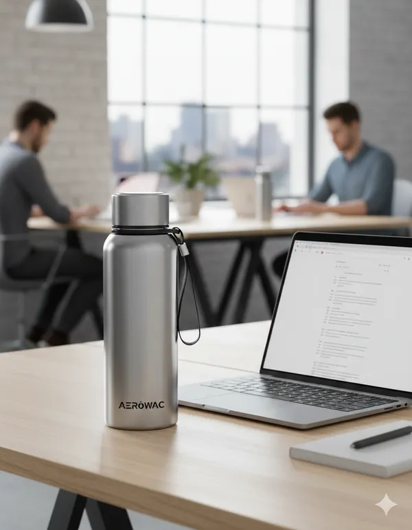 Kaia_Double_Wall_Stainless_Steel_Bottle_|_Wide_Mouth_|_Hot_&_Cold_|_600ml_,_Silver