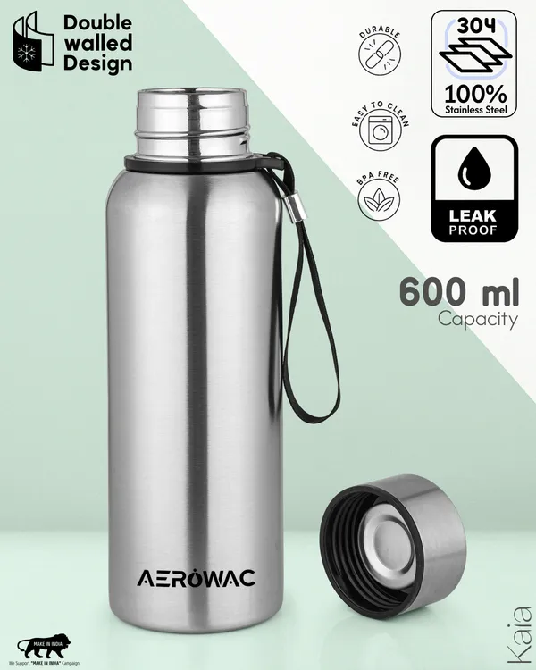 Kaia_Double_Wall_Stainless_Steel_Bottle_|_Wide_Mouth_|_Hot_&_Cold_|_600ml_,_Silver