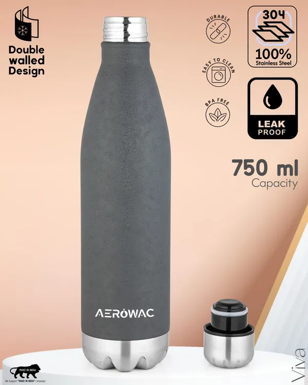 Viva_Double_Wall_Insulated_Stainless_Steel_Water_Bottle_|_Hot_&_Cold_|_Stylish_Premium_Design_|_750ml,_Dark_Grey