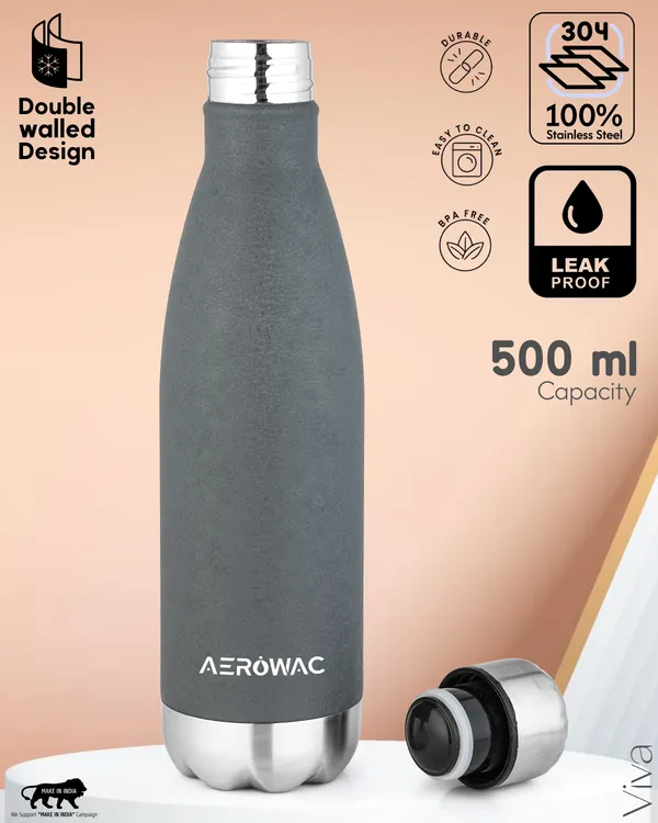 Viva_Double_Wall_Insulated_Stainless_Steel_Water_Bottle_|_Hot_&_Cold_|_Stylish_Premium_Design_|_500ml,_Dark_Grey