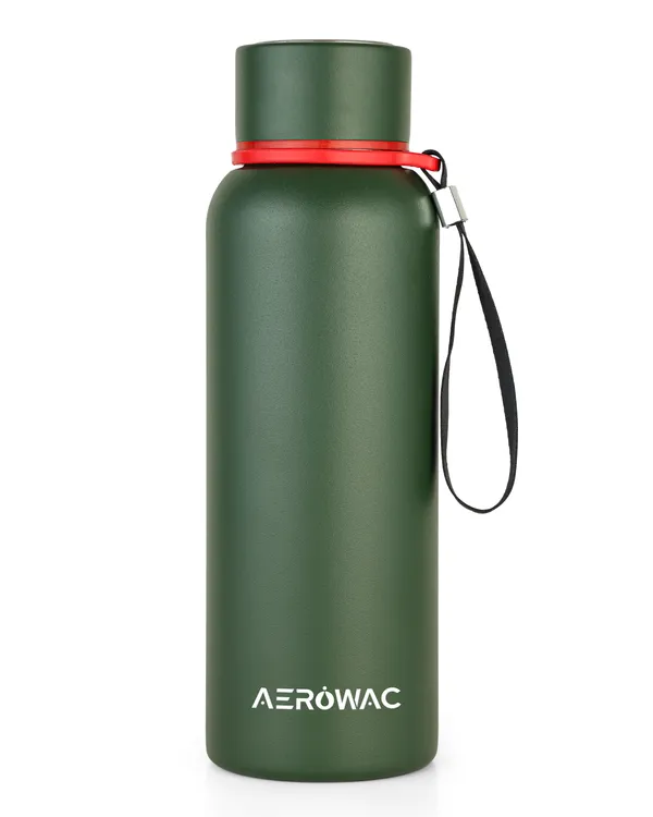 Kaia_Double_Wall_Stainless_Steel_Bottle_|_Wide_Mouth_|_Hot_&_Cold_|_600ml,_Green
