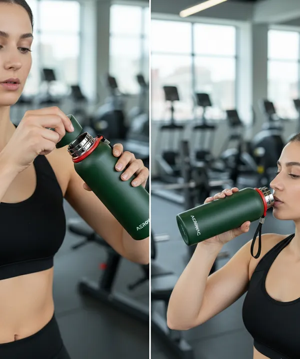 Kaia_Double_Wall_Stainless_Steel_Bottle_|_Wide_Mouth_|_Hot_&_Cold_|_600ml,_Green