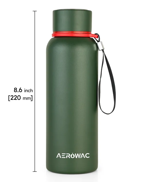 Kaia_Double_Wall_Stainless_Steel_Bottle_|_Wide_Mouth_|_Hot_&_Cold_|_600ml,_Green