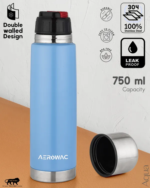 Aqua_Double_Wall_Vacuum_Insulated_Stainless_Steel_Bottle_|_Hot_&_Cold_24_Hours_|_Leak-Proof_|_BPA-Free_750ml,_C-Blue