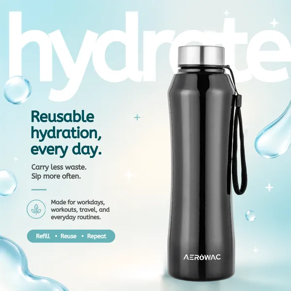 Mist_202_Stainless_Steel_Water_Bottle_1000_ml_|_BPA_Free_Leak_Proof_Reusable_Metal_Bottle_with_Carry_Strap_|_Glossy_Finish_Wide_Mouth_Sports_Water_Bottle_for_Gym_Hiking_and_Daily_Use_(Black)