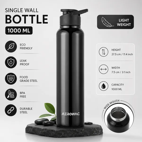 Nubo_Alpha_202_Stainless_Steel_Water_Bottle_1000_ml_|_BPA_Free_Leak_Proof_Sipper_Bottles_|_Glossy_Finish_Metal_Water_Bottle_with_Sports_Cap_|_Reusable_Bottle_for_Gym_Office_Travel_(Black)