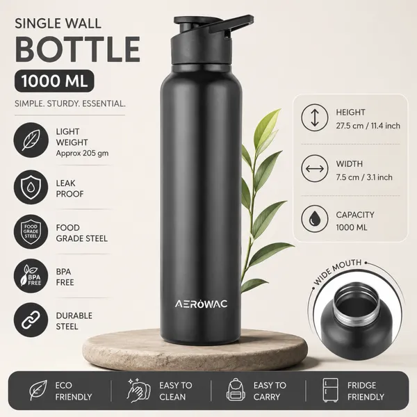 Nubo_Alpha_202_Stainless_Steel_Water_Bottle_1000_ml_|_BPA_Free_Leak_Proof_Sipper_Bottles_|_Matte_Finish_Metal_Water_Bottle_with_Sports_Cap_|_Reusable_Bottles_for_Gym_Office_Travel_(Black)