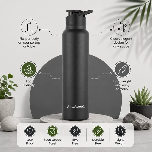 Nubo_Alpha_202_Stainless_Steel_Water_Bottle_1000_ml_|_BPA_Free_Leak_Proof_Sipper_Bottles_|_Textured_Finish_Metal_Water_Bottle_with_Sports_Cap_|_Reusable_Bottles_for_Gym_Office_Travel_(Black)