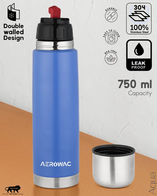 Aqua_Double_Wall_Vacuum_Insulated_Stainless_Steel_Bottle_|_Hot_&_Cold_24_Hours_|_Leak-Proof_|_BPA-Free_750ml,_K-Blue
