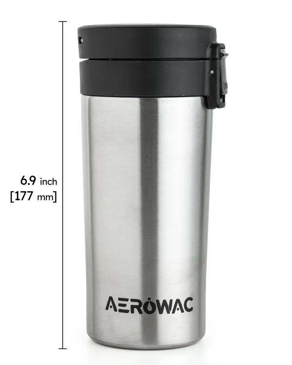 Rivo_Vacuum_Insulated_Coffee_Mug_Bottle_with_Strainer_|_Hot_&_Cold_|_Leak-Proof_Travel_Mug_|_300ml_|_Stainless_Steel_|_Tea_&_Coffee_Flask,_Silver