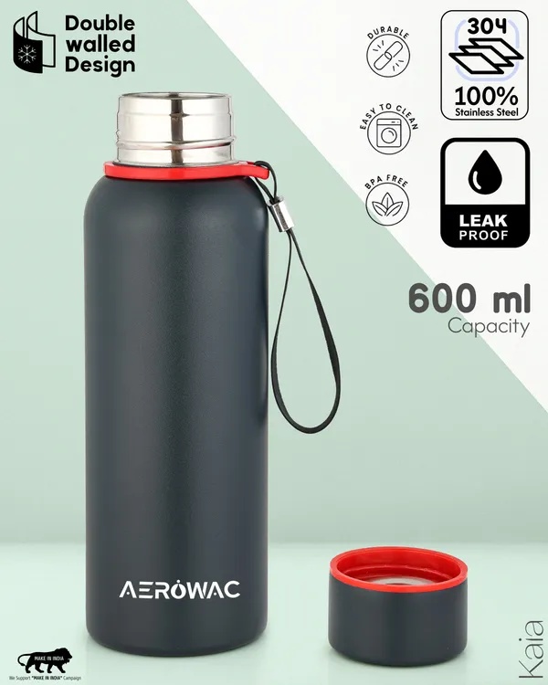 Kaia_Double_Wall_Stainless_Steel_Bottle_|_Wide_Mouth_|_Hot_&_Cold_|_600ml_,_Black